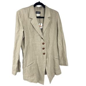 J. Peterman linen blazer.  Vintage large